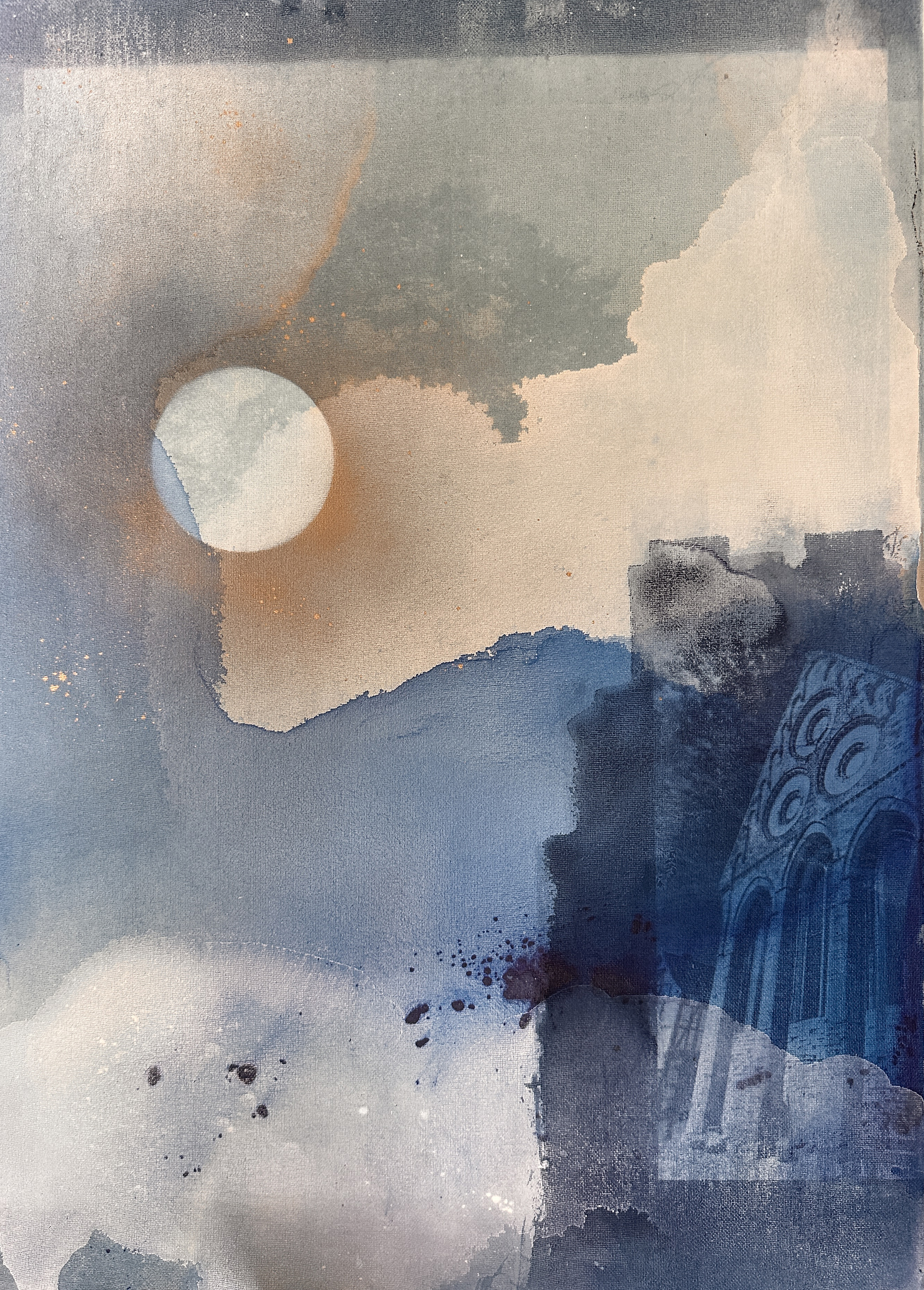 Mondlicht über den alten Mauern